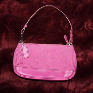 Vintage Y2K coach pink signature demi hampton shoulder bag
